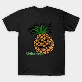 hawaii halloween pineapple alohaween T-Shirt